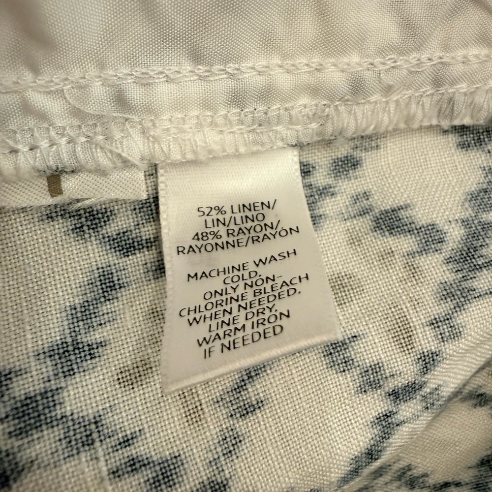 LOFT Black and White Patterned Mini Skirt - Picture 7 of 8